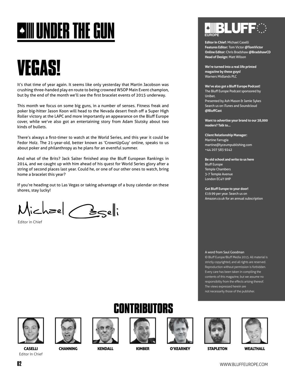 Bluff Europe Preview Pages