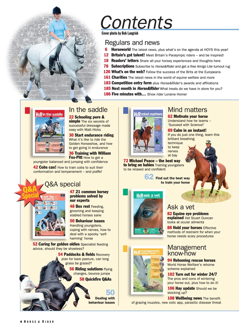 Horse&Rider Magazine - UK equestrian magazine for Horse and Rider Preview Pages