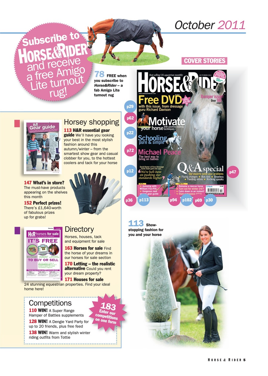 Horse&Rider Magazine - UK equestrian magazine for Horse and Rider Preview Pages