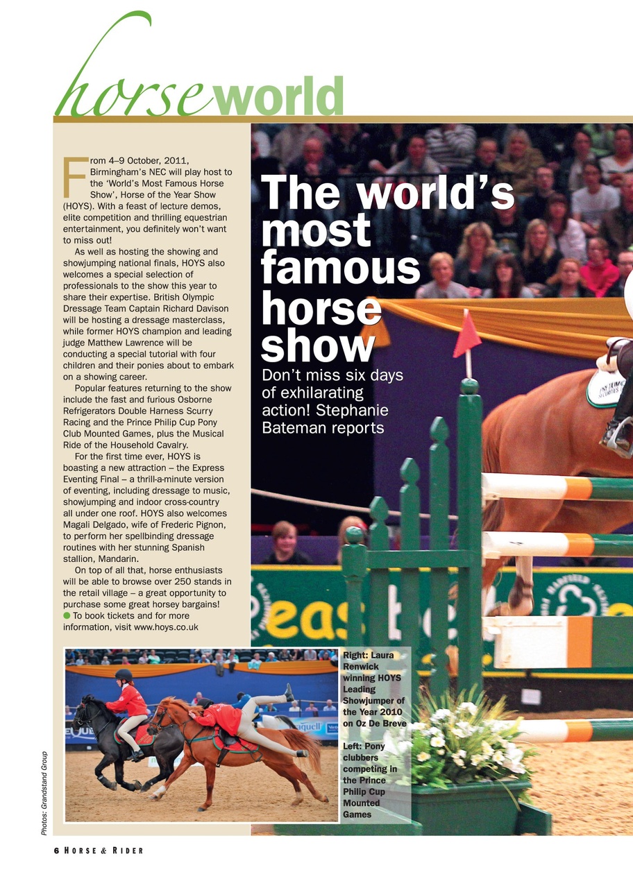 Horse&Rider Magazine - UK equestrian magazine for Horse and Rider Preview Pages