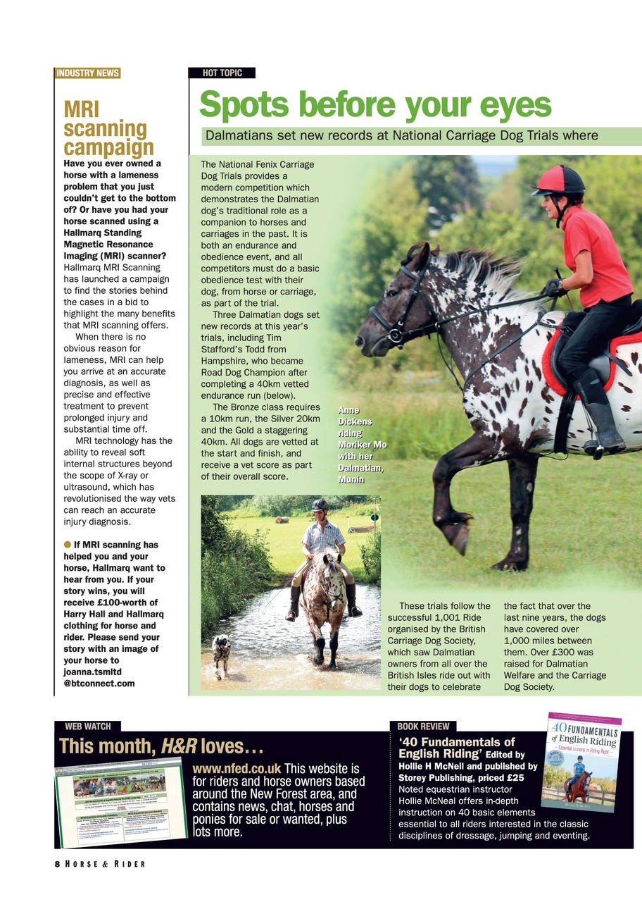 Horse&Rider Magazine - UK equestrian magazine for Horse and Rider Preview Pages