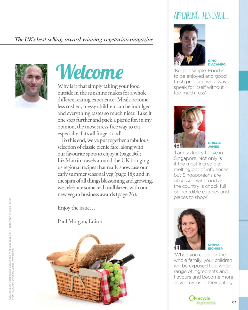 Vegetarian Living Preview Pages