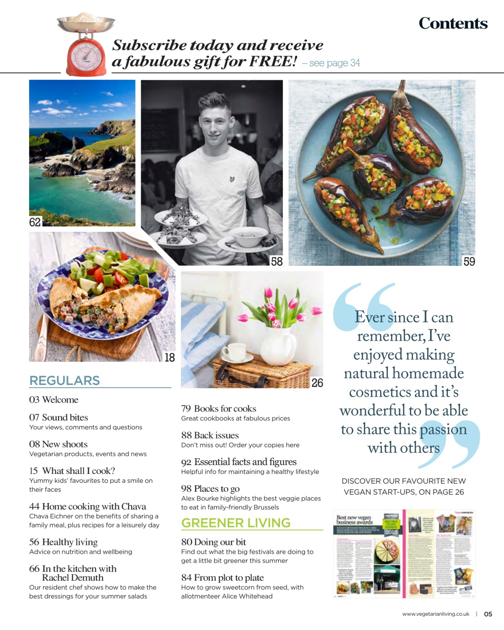 Vegetarian Living Preview Pages