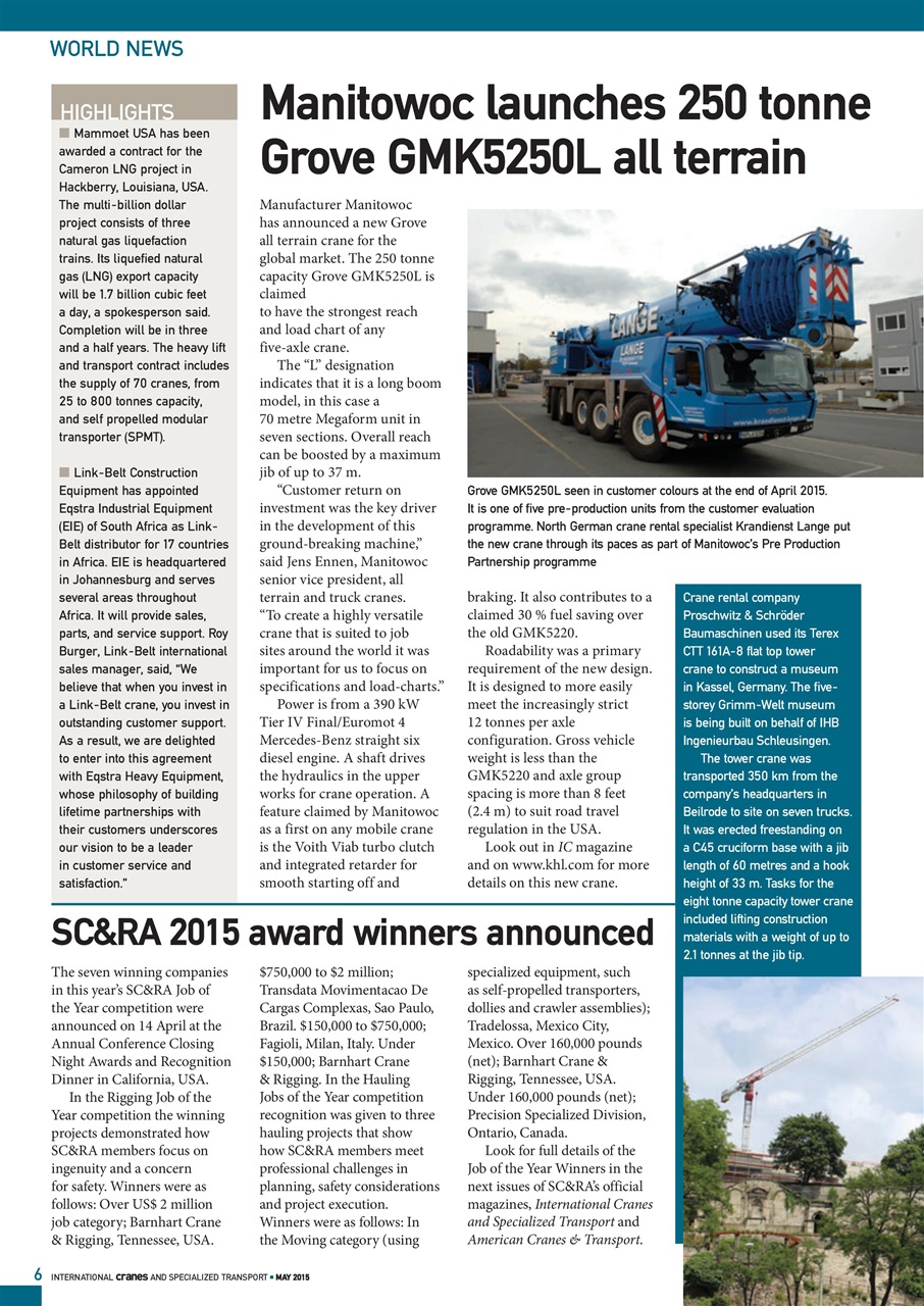 Int. Cranes and Specialized Transp Preview Pages