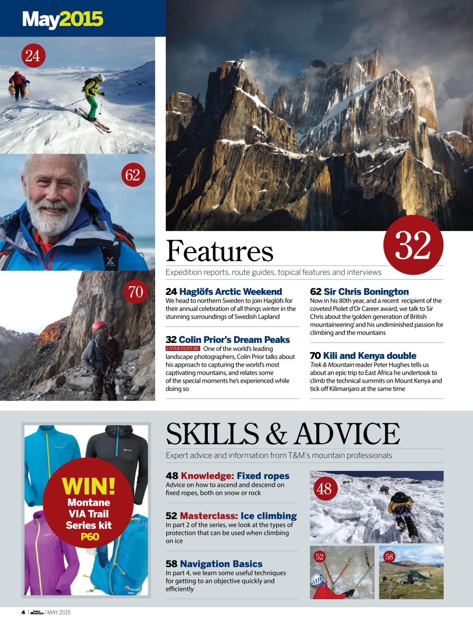 Trek & Mountain Magazine Preview Pages