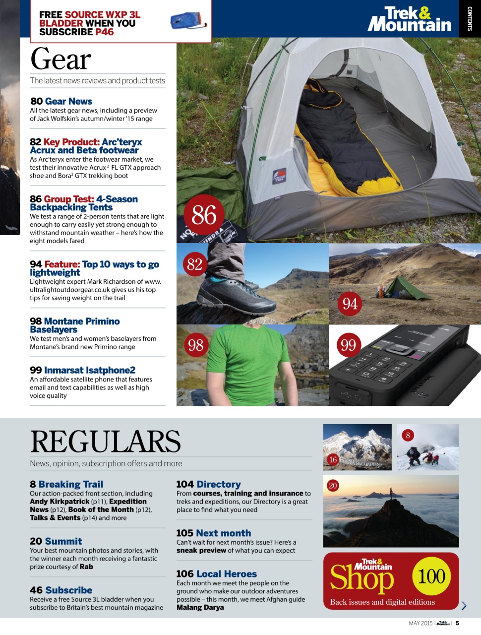 Trek & Mountain Magazine Preview Pages