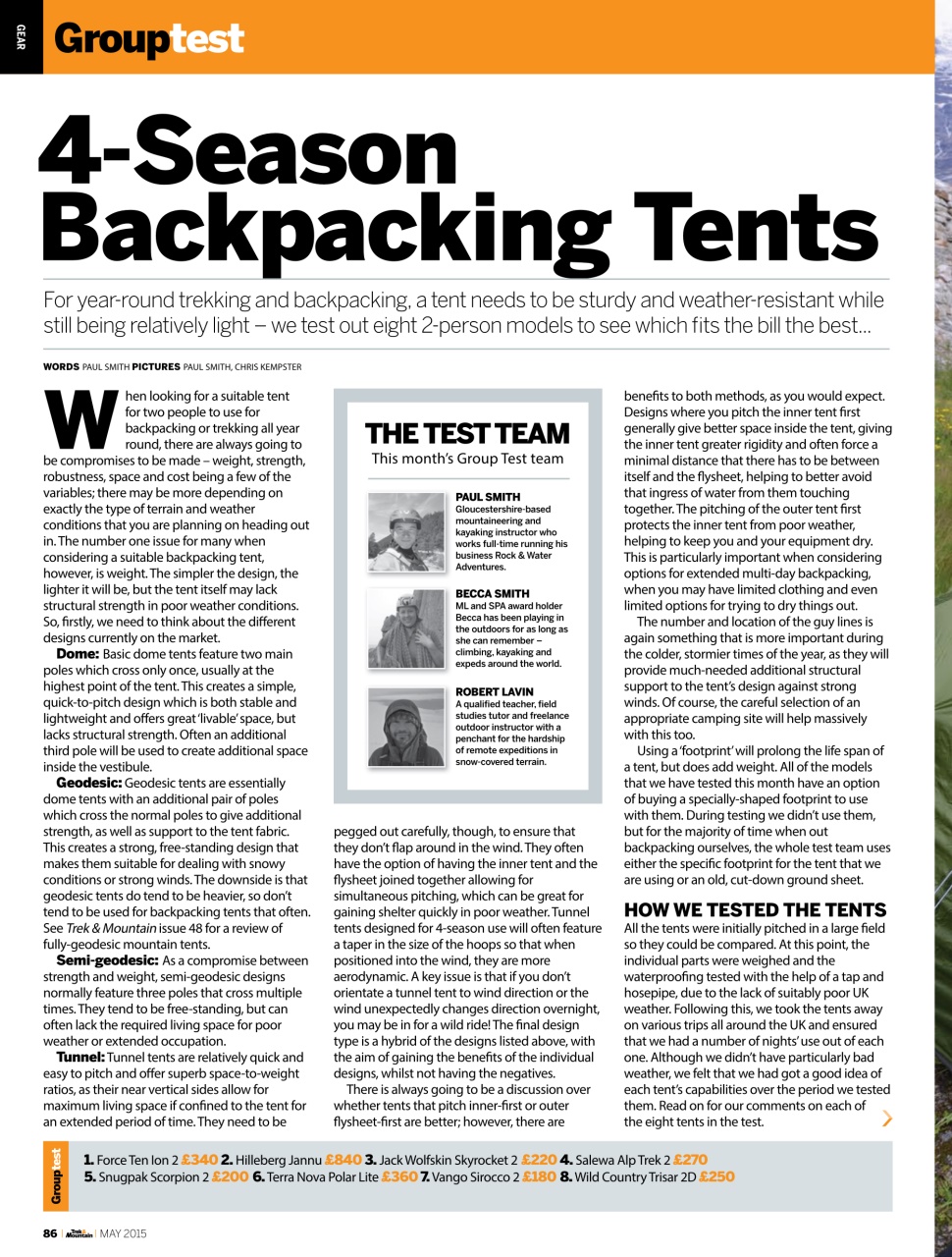 Trek & Mountain Magazine Preview Pages