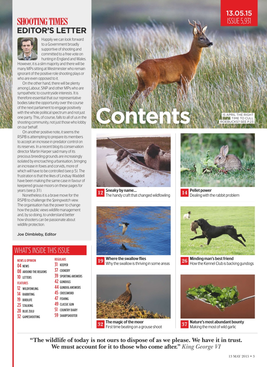 Shooting Times & Country Preview Pages