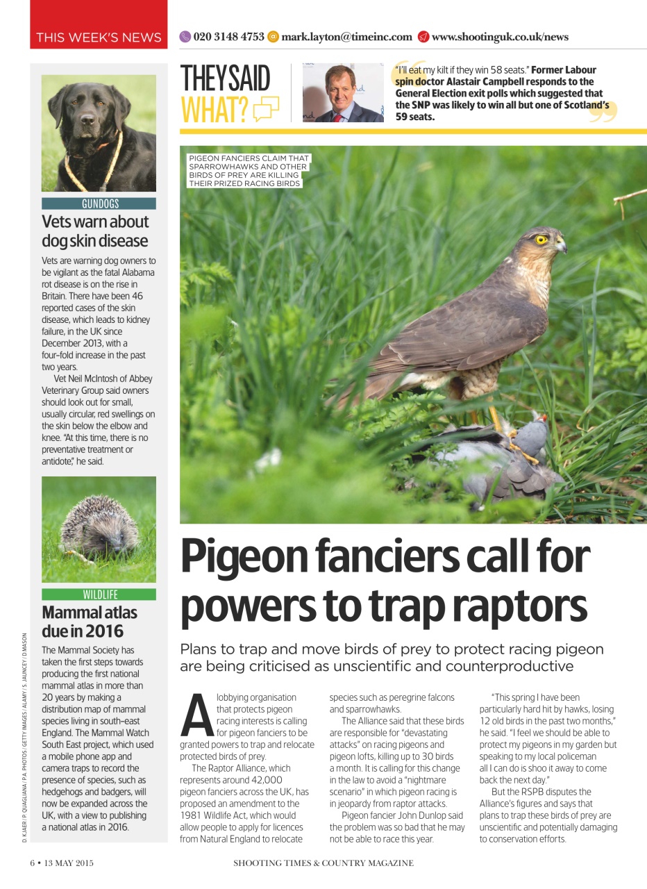 Shooting Times & Country Preview Pages