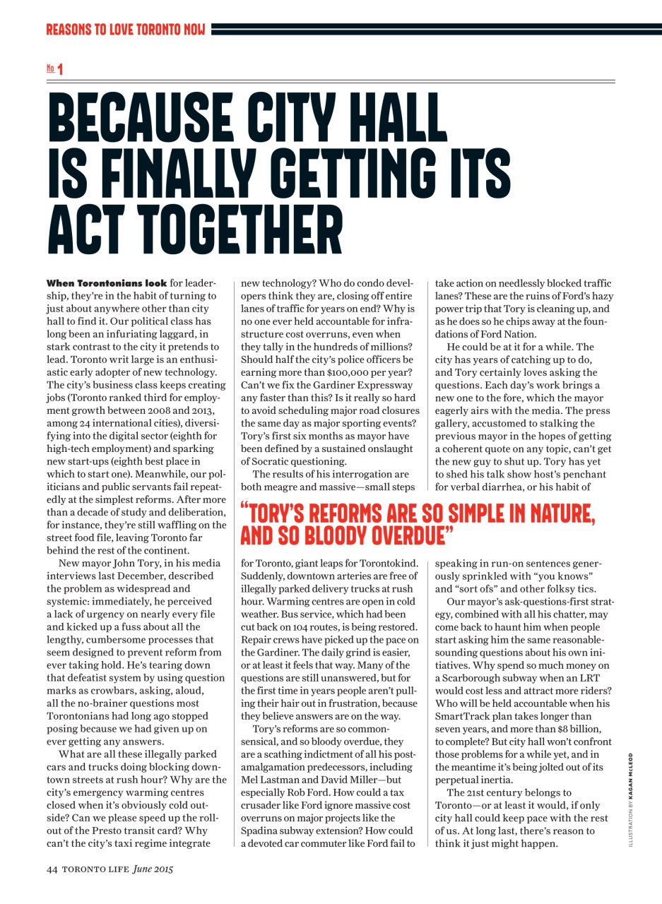 Toronto Life Preview Pages