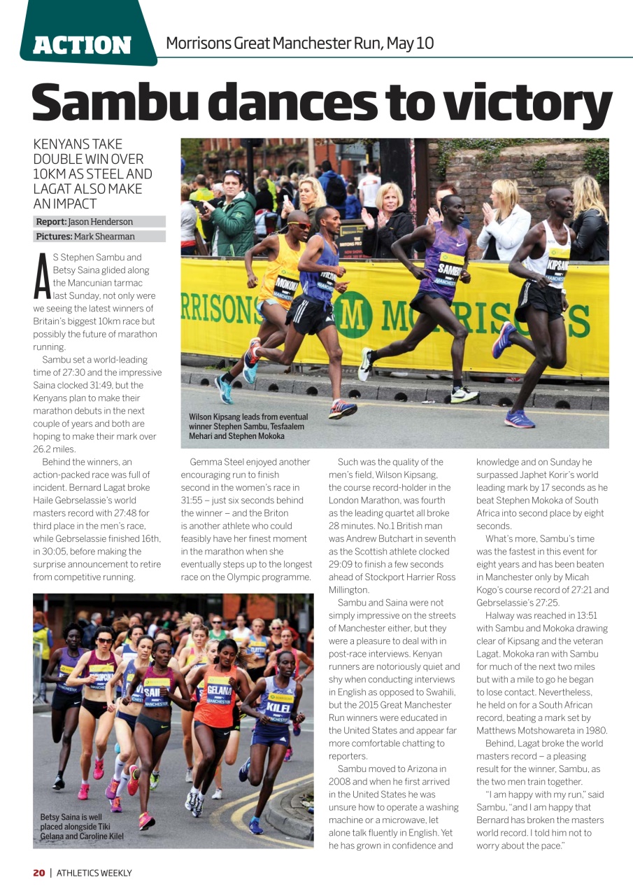 AW – Athletics Weekly Magazine Preview Pages