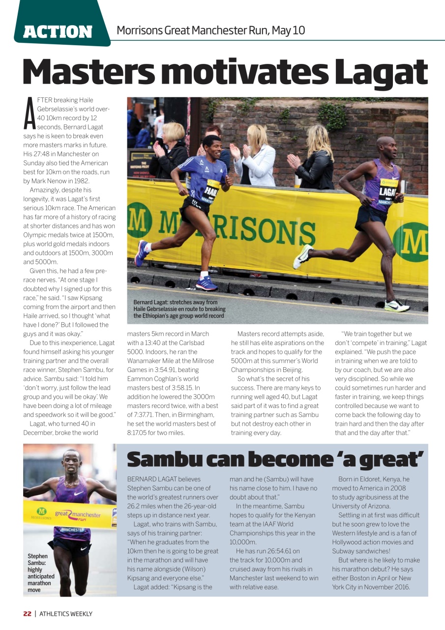 AW – Athletics Weekly Magazine Preview Pages