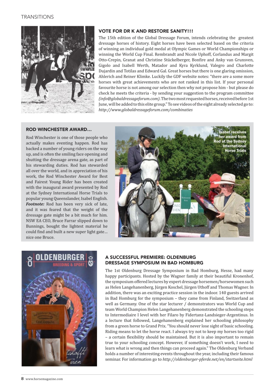 The Horse Magazine Preview Pages