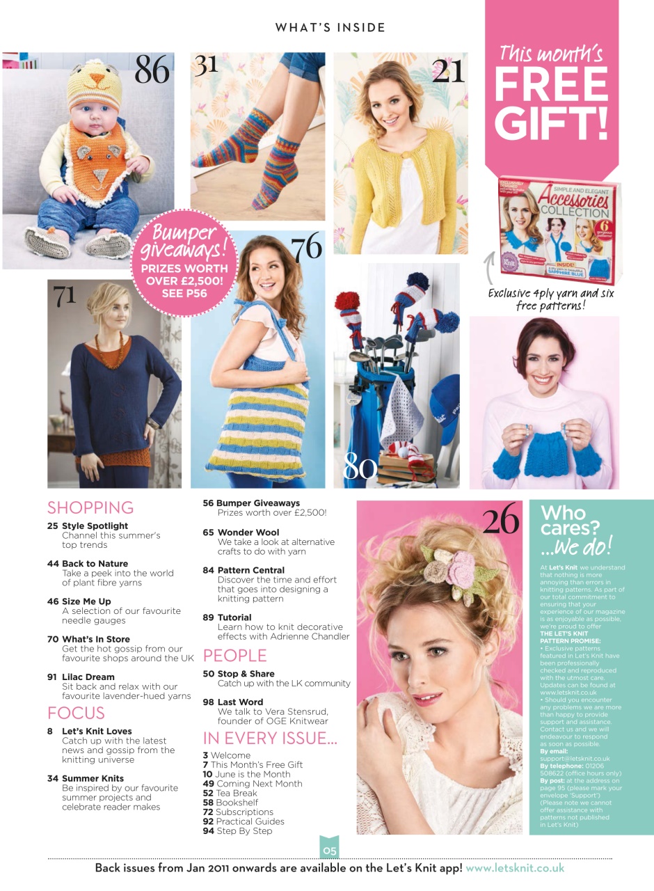 Let's Knit Preview Pages