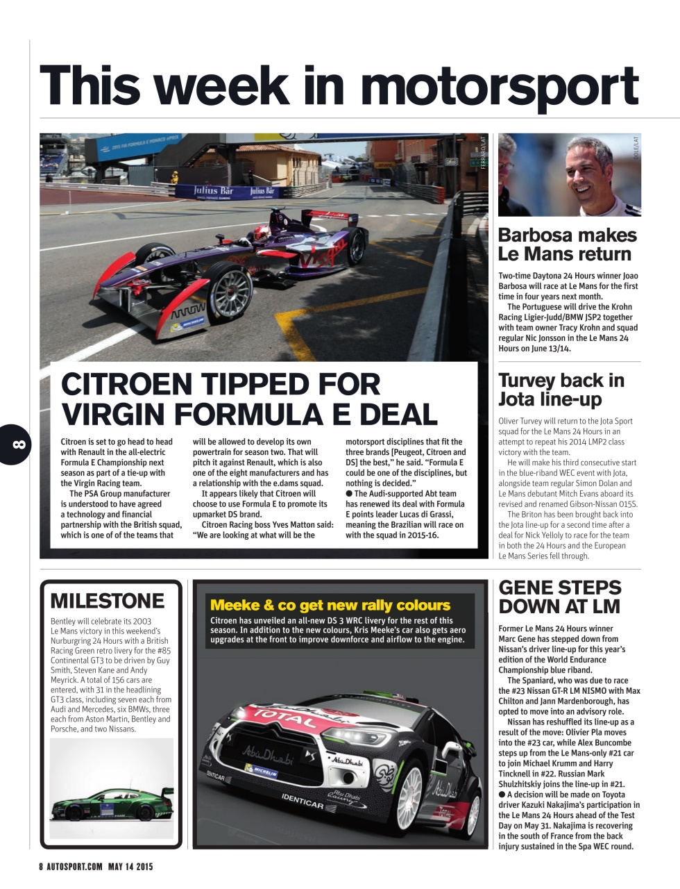 Autosport Preview Pages