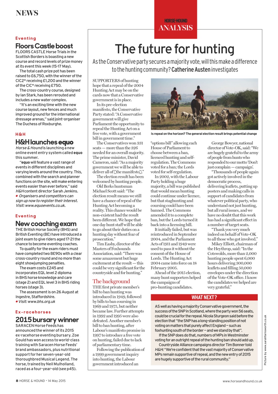 Horse & Hound Preview Pages