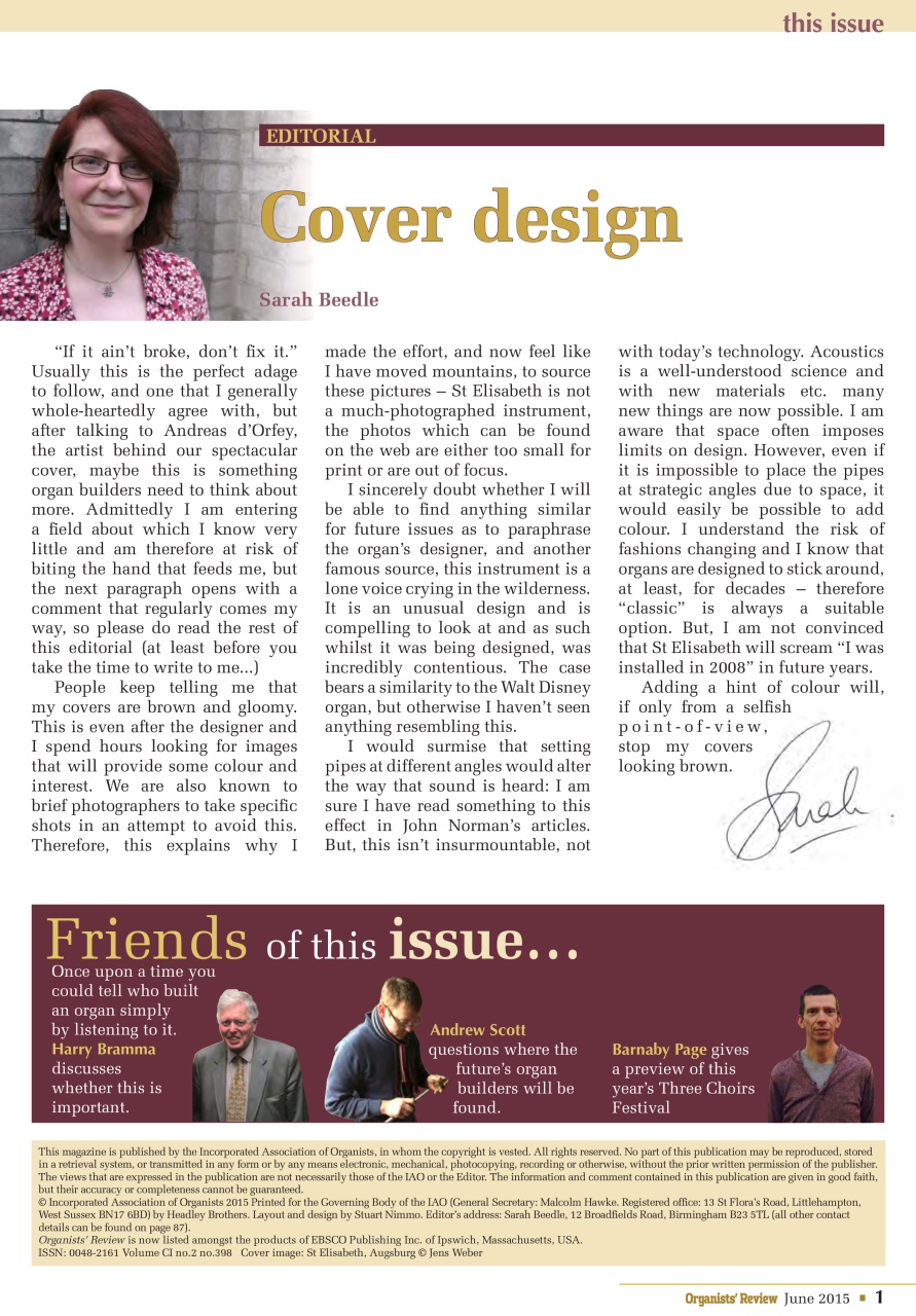 Organists' Review Preview Pages