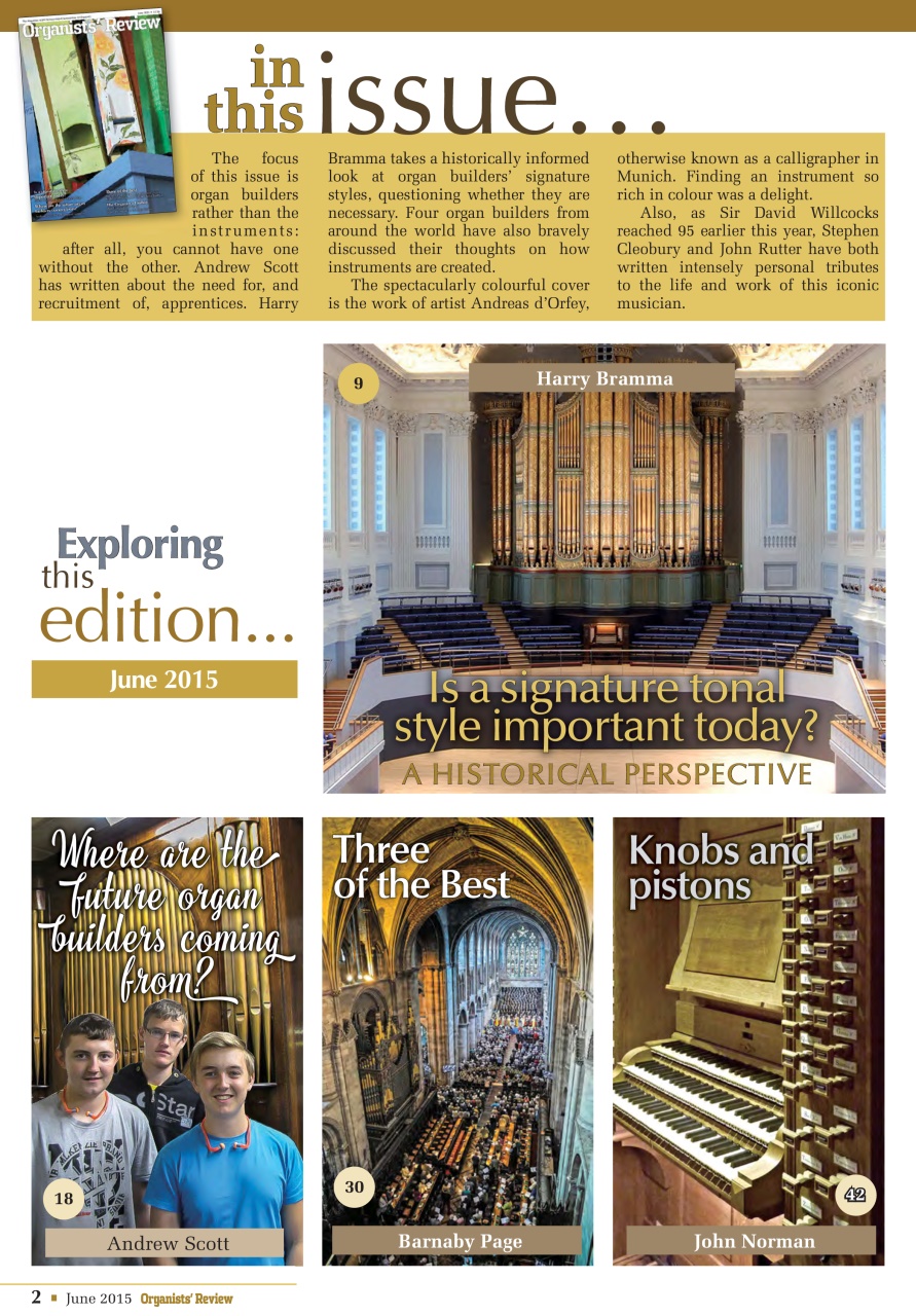 Organists' Review Preview Pages