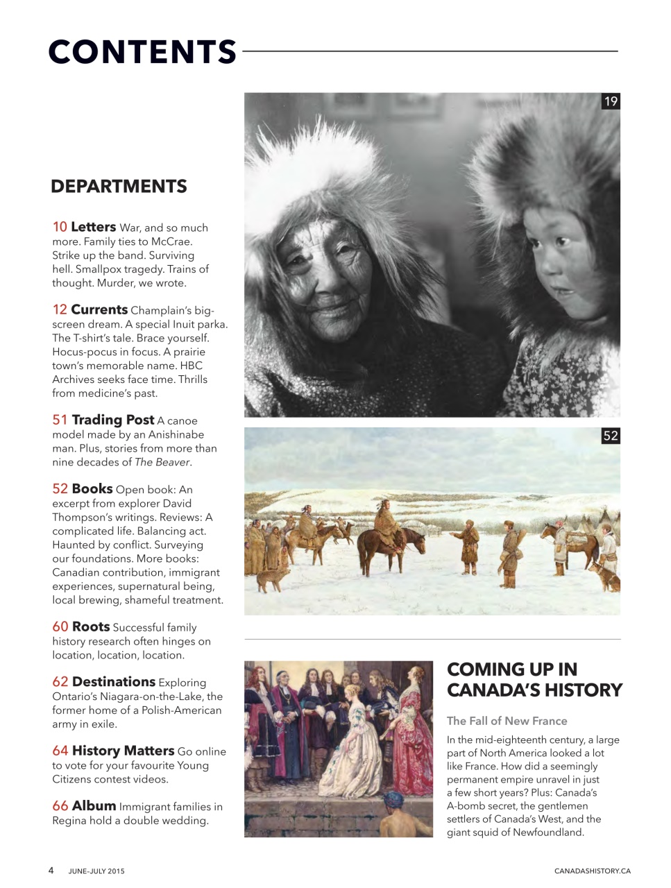 Canada's History Preview Pages