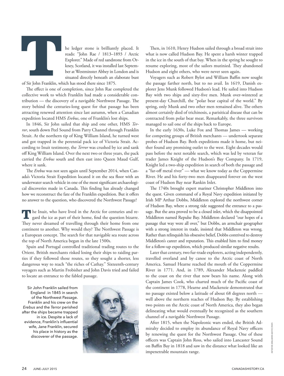 Canada's History Preview Pages