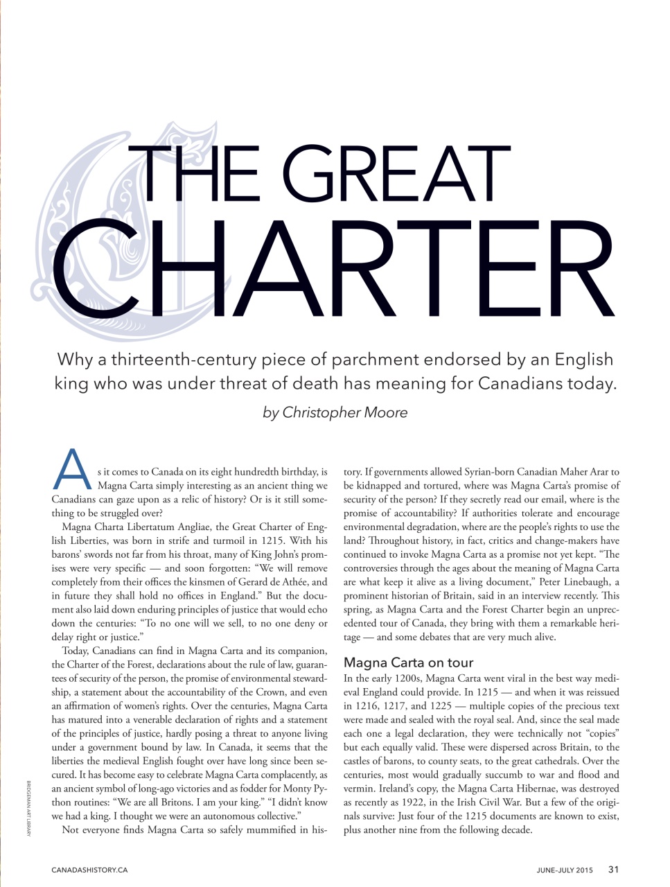 Canada's History Preview Pages