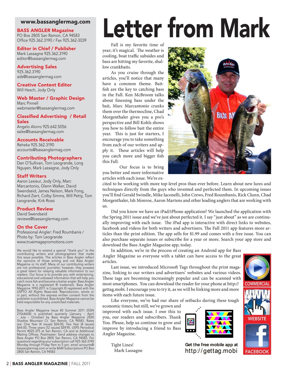BASS ANGLER MAGAZINE Preview Pages
