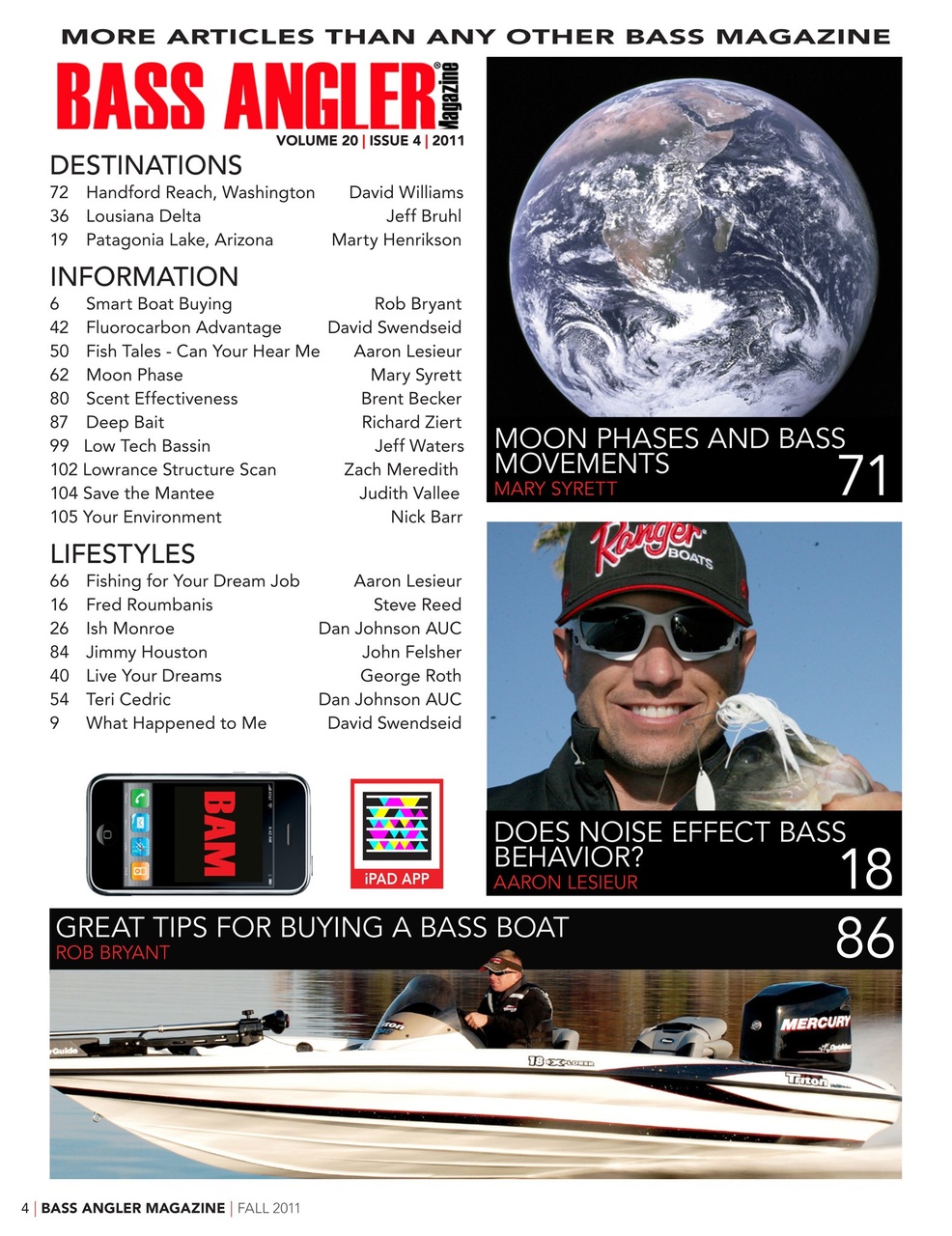 BASS ANGLER MAGAZINE Preview Pages