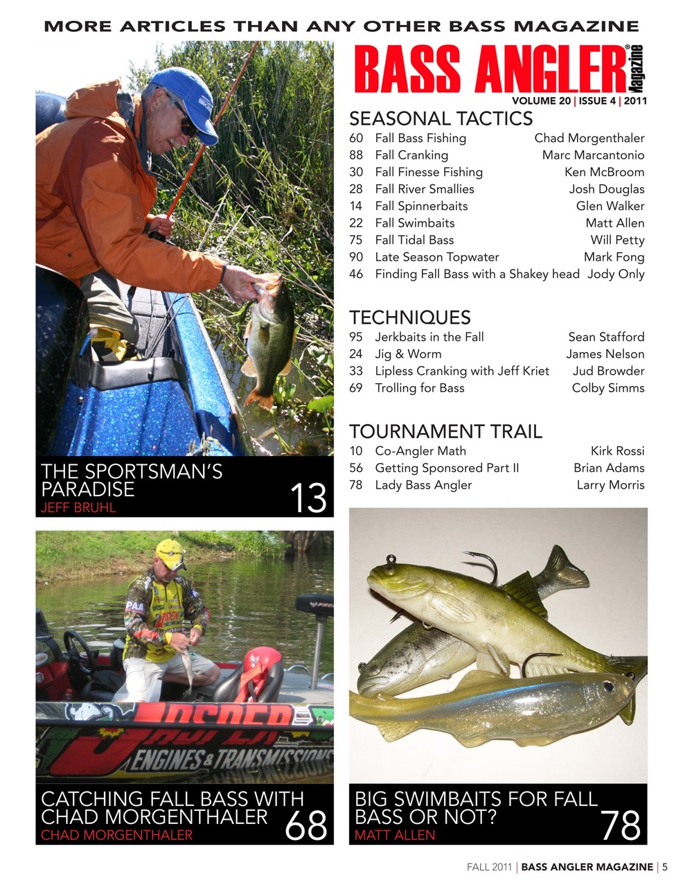 BASS ANGLER MAGAZINE Preview Pages