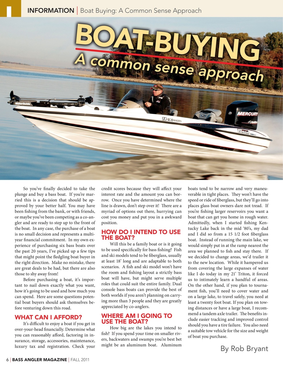 BASS ANGLER MAGAZINE Preview Pages