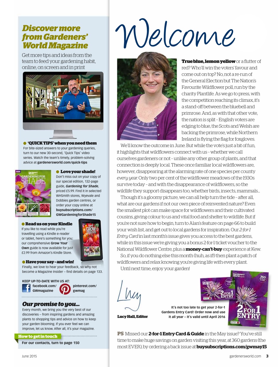 BBC Gardeners’ World Magazine Preview Pages