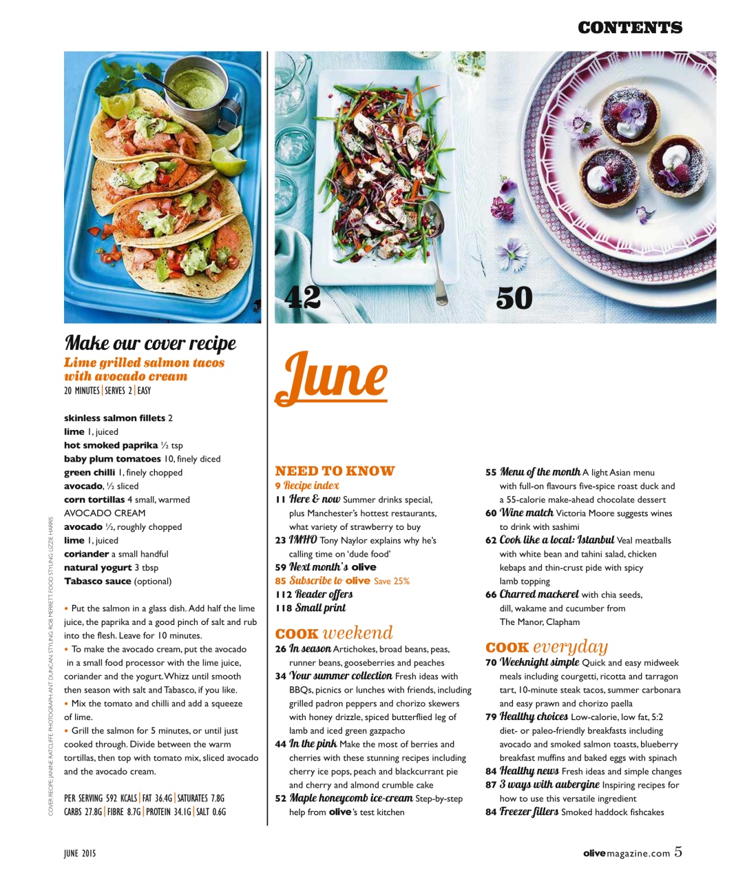 Olive Magazine Preview Pages