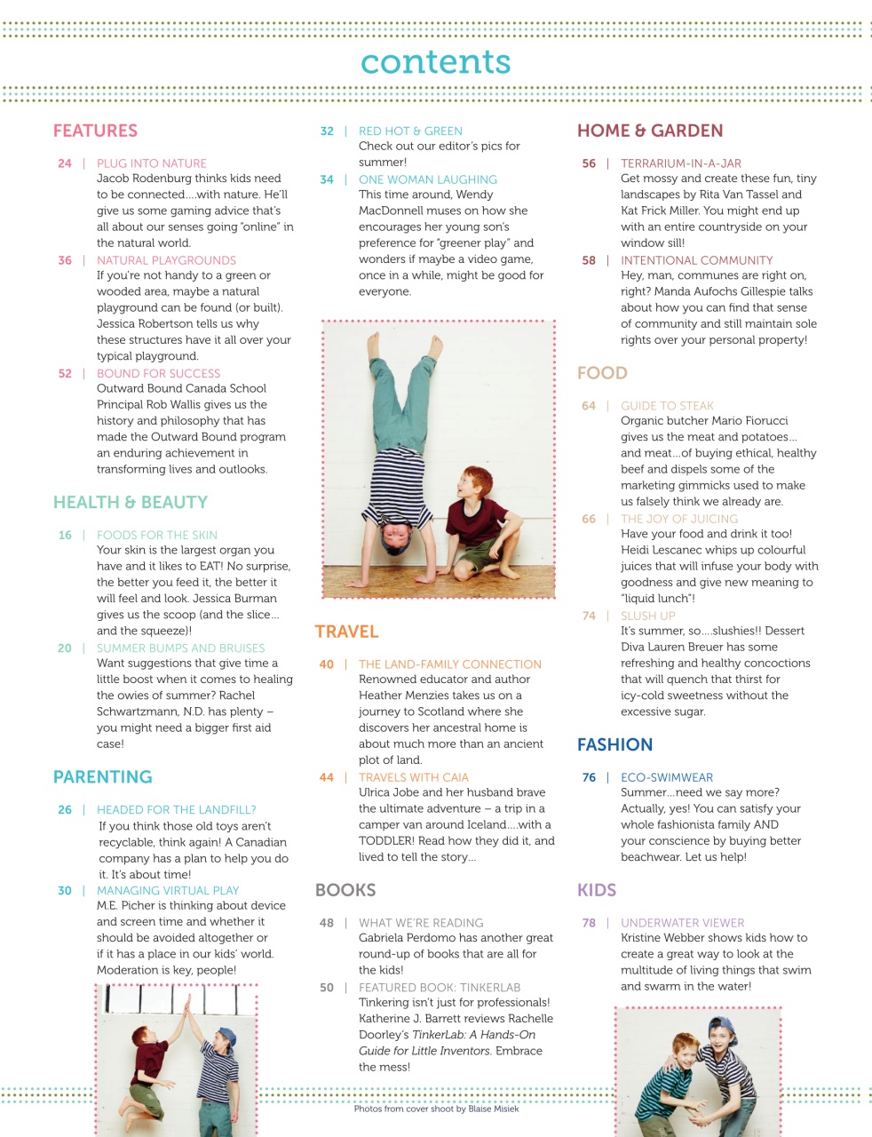 Ecoparent Magazine Preview Pages