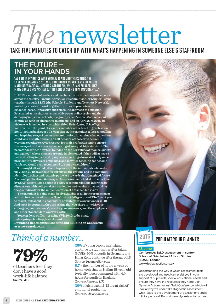 Teach Secondary Preview Pages