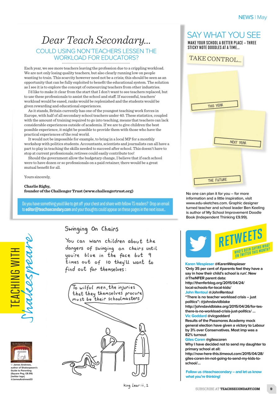 Teach Secondary Preview Pages