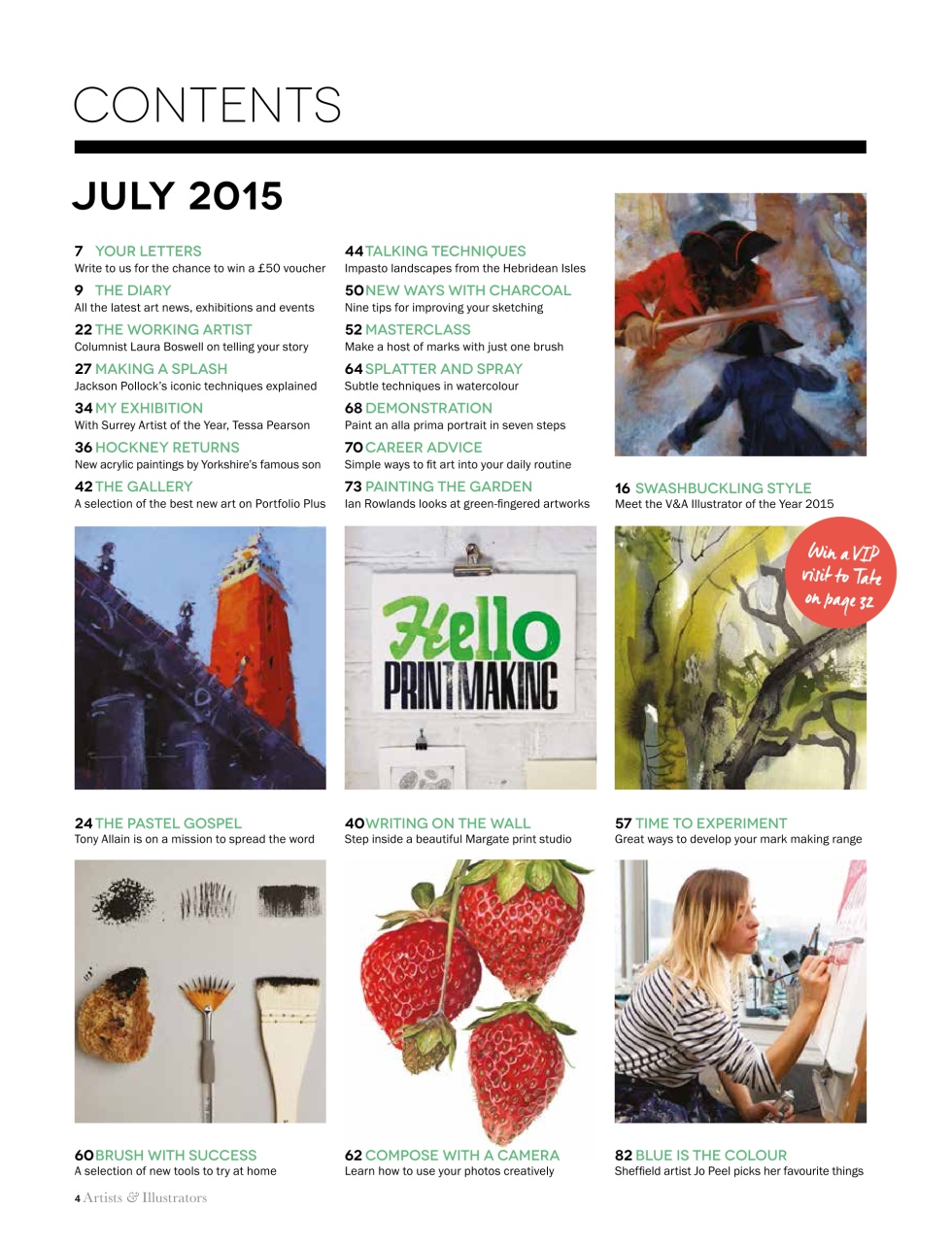 Artists & Illustrators Preview Pages