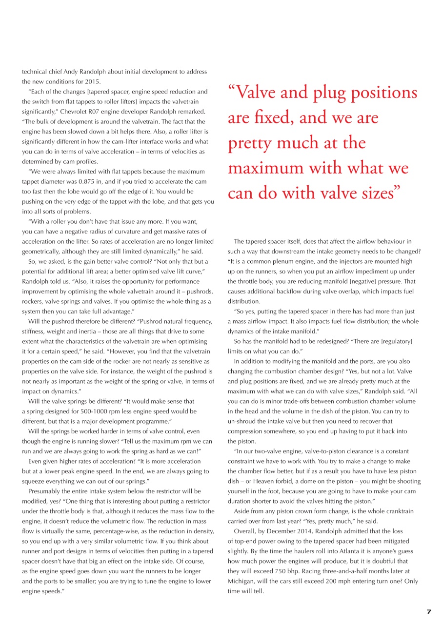 Race Engine Technology Preview Pages