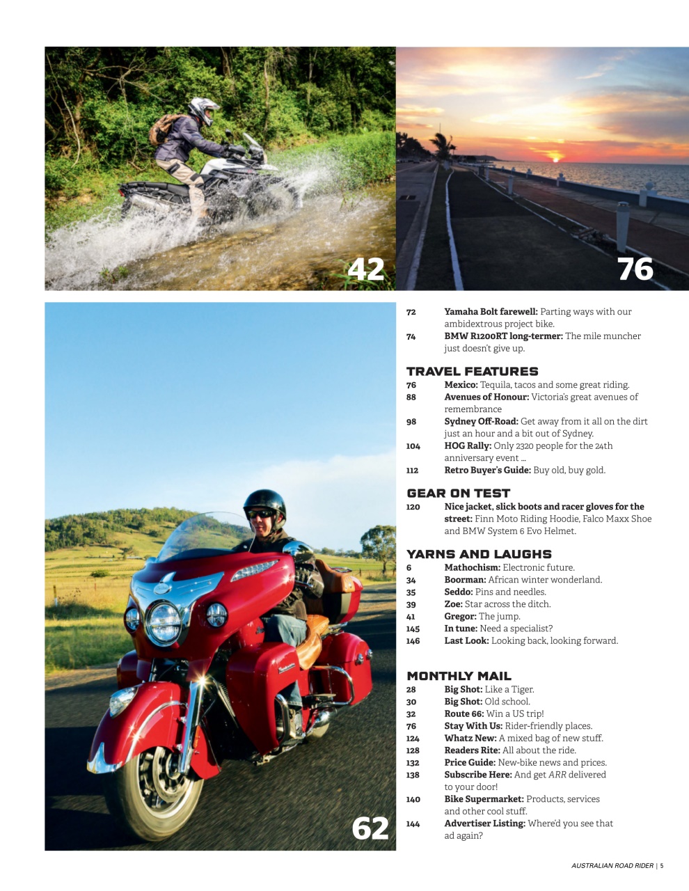 Australian Road Rider Preview Pages
