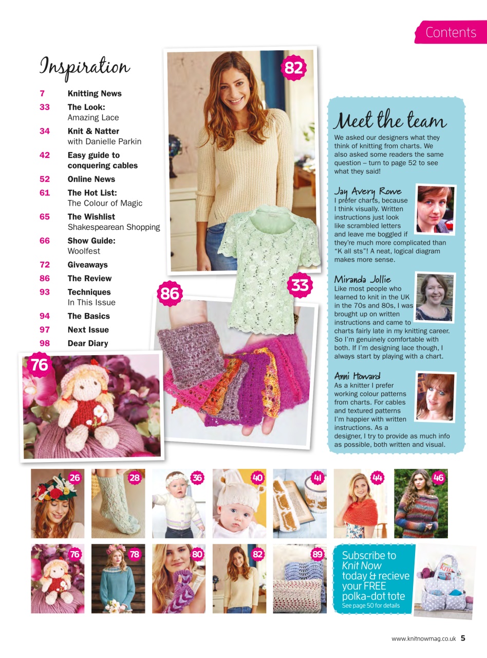 Knit Now Preview Pages
