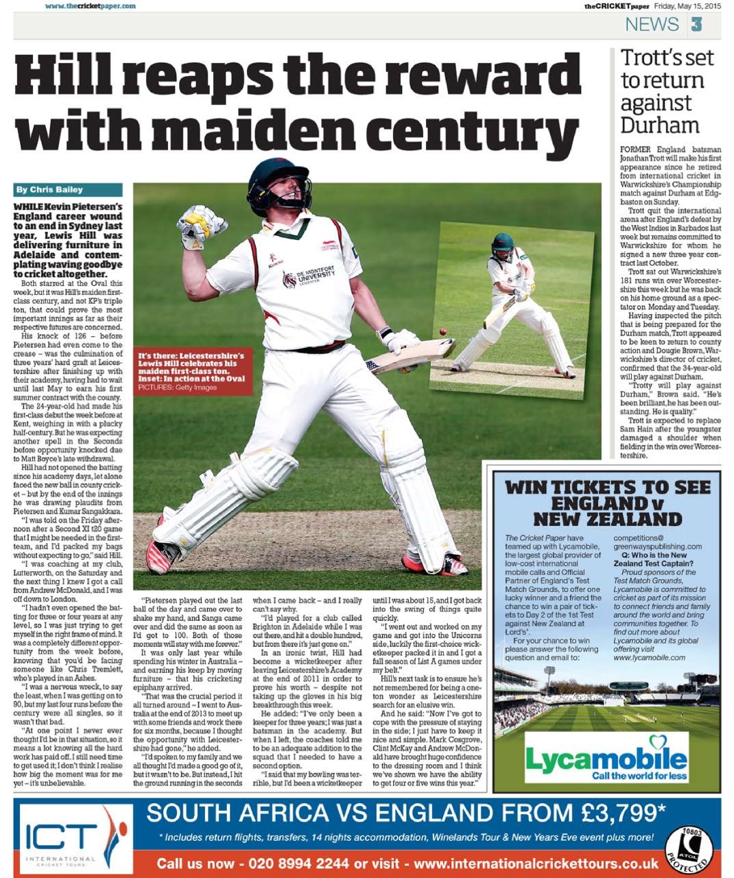The Cricket Paper Preview Pages