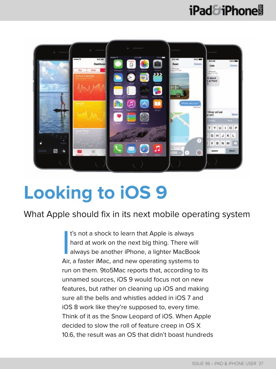 iPad and iPhone User Preview Pages