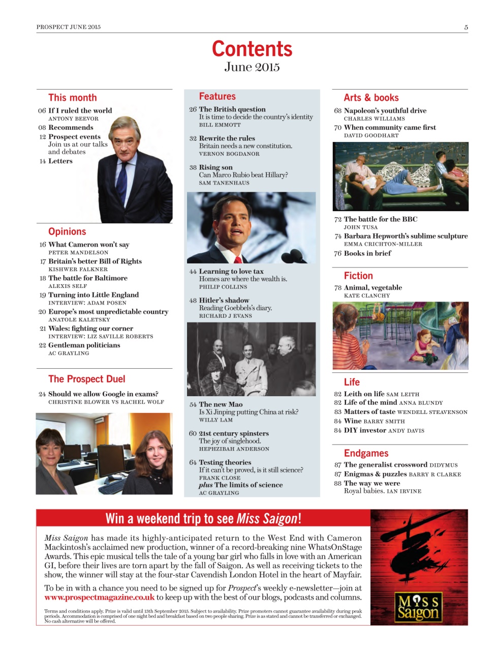 Prospect Magazine Preview Pages