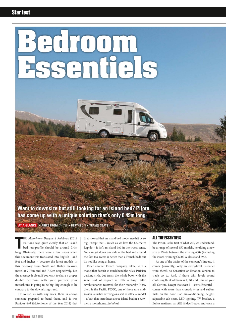 What Motorhome magazine Preview Pages