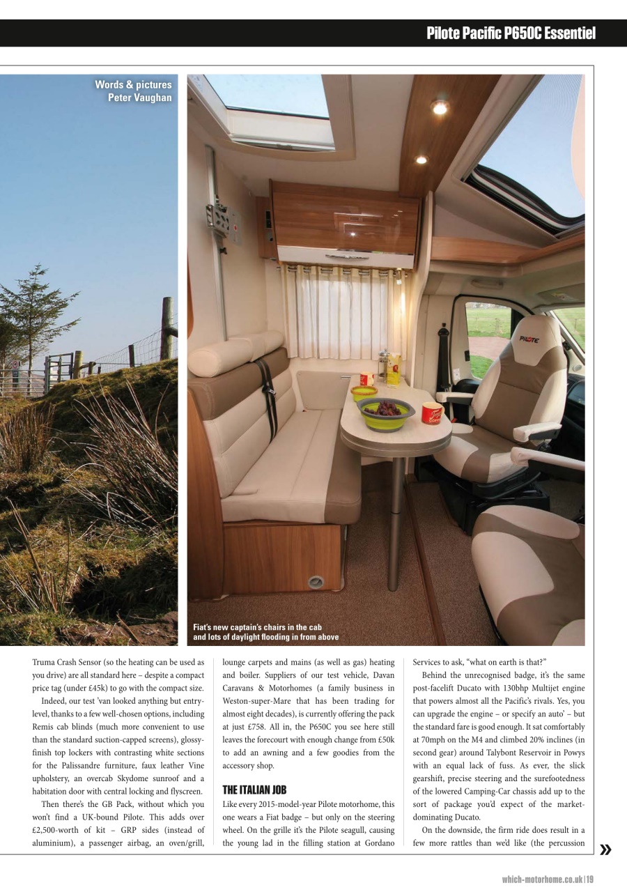 What Motorhome magazine Preview Pages