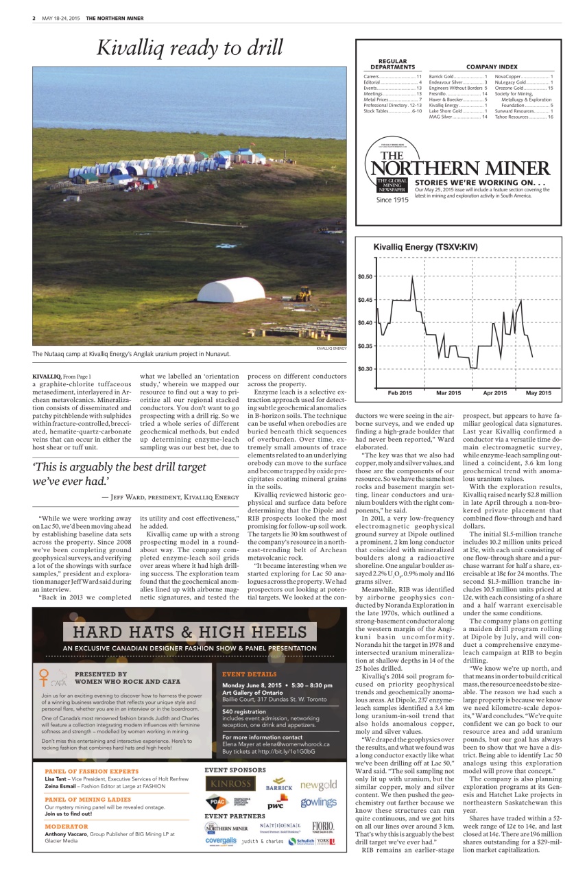 The Northern Miner Preview Pages