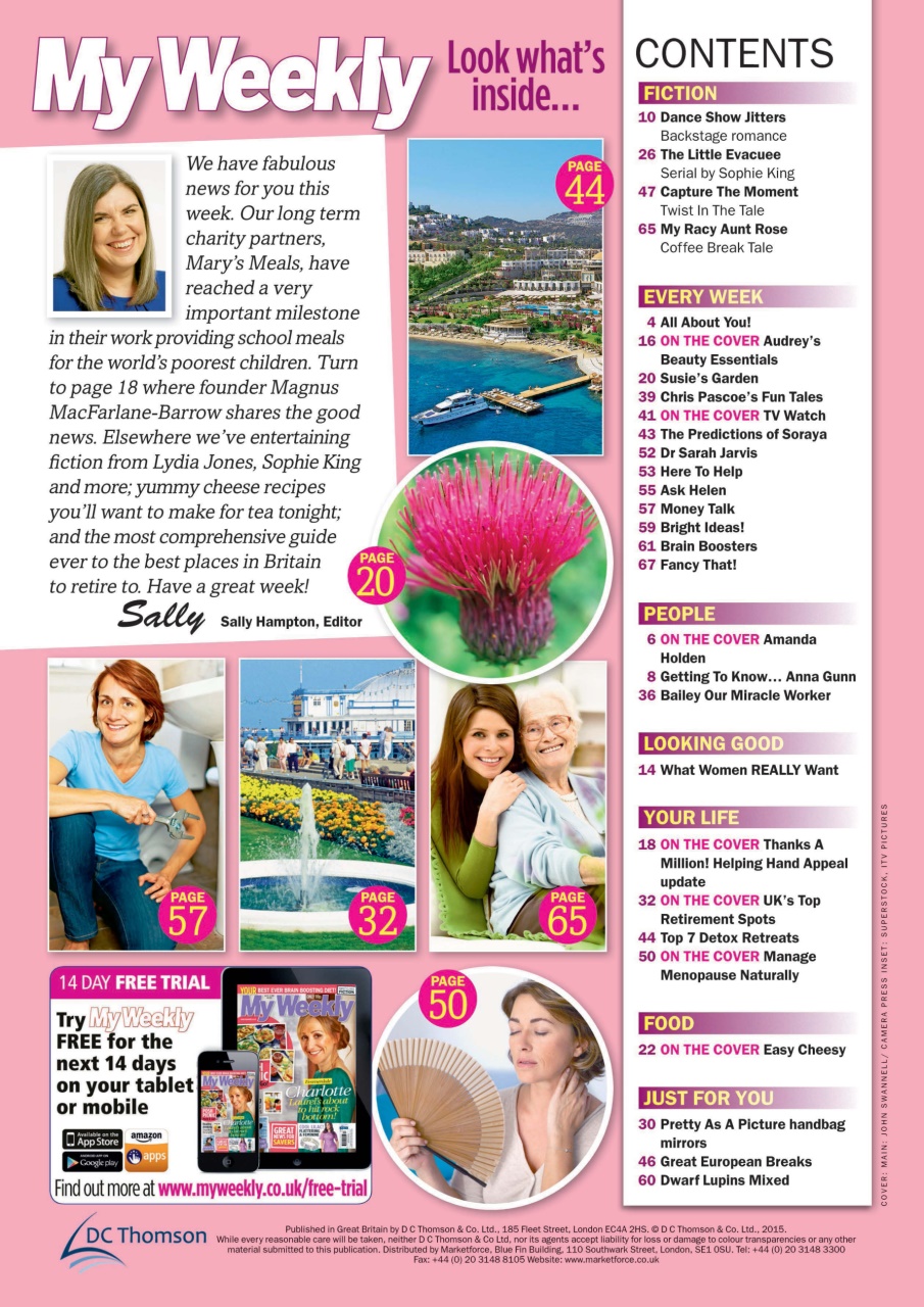 My Weekly Preview Pages