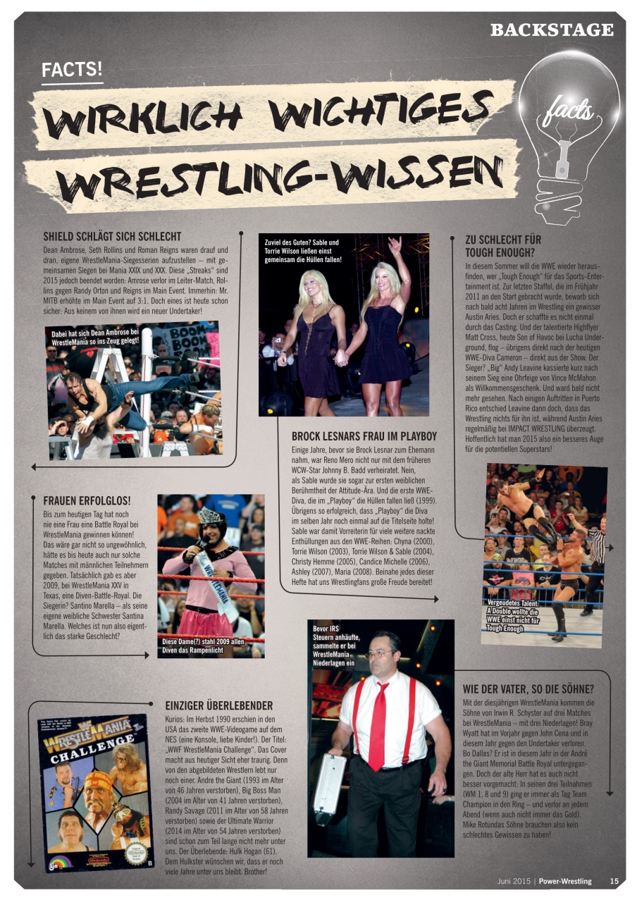 Power-Wrestling Preview Pages