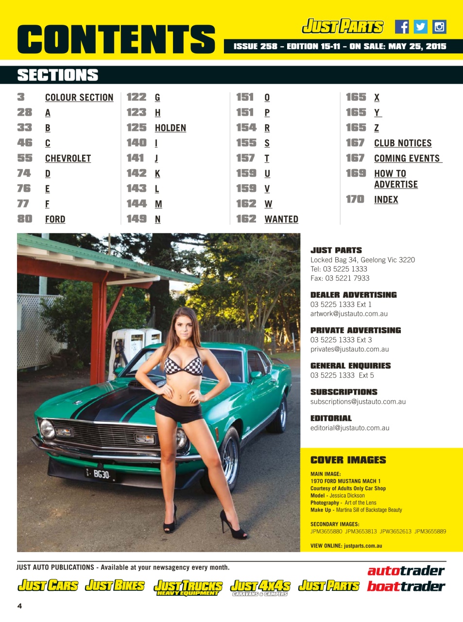 JUST PARTS Preview Pages