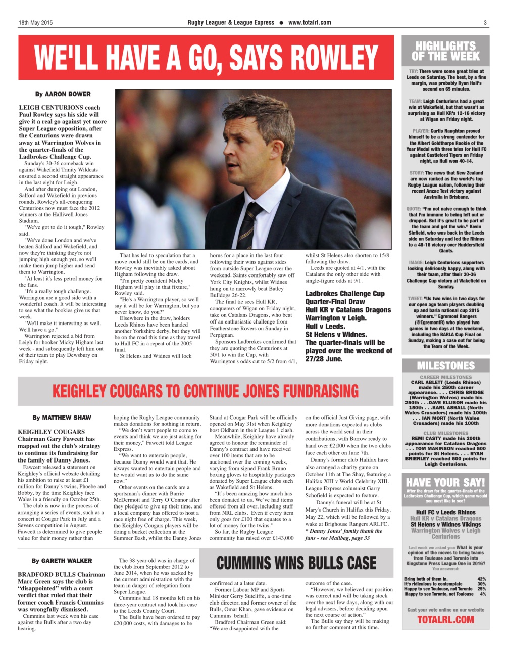 League Express Preview Pages