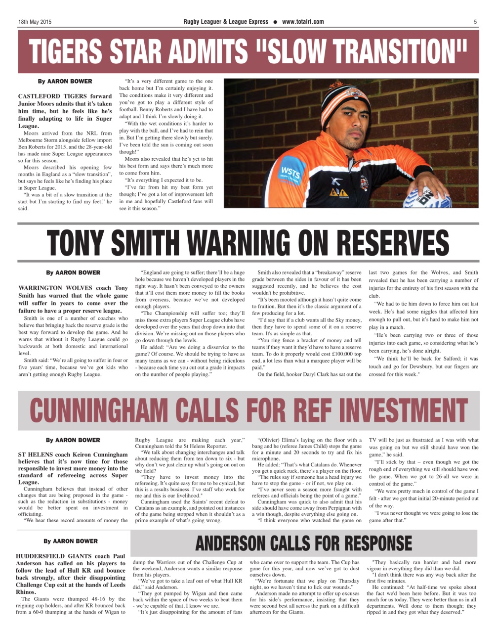 League Express Preview Pages