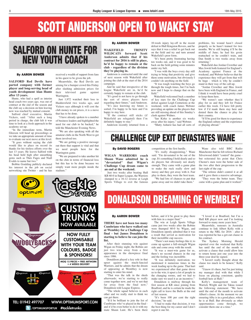 League Express Preview Pages